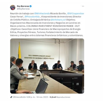 Roy Barreras organizó una “macrorueda