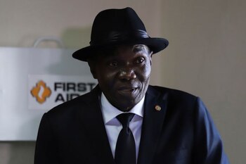 Joseph Lambert en una rueda