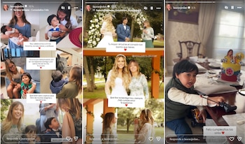 Laura Ojeda, esposa de Nicolás Petro, se sumó a las felicitaciones con una dedicatoria a Antonella Petro y varias fotografías familiares - crédito @lauraojedae/Instagram