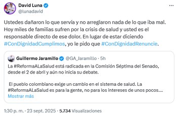 El excongresista le pidió la