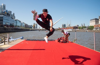 La cita fue en el Dique III de Puerto Madero