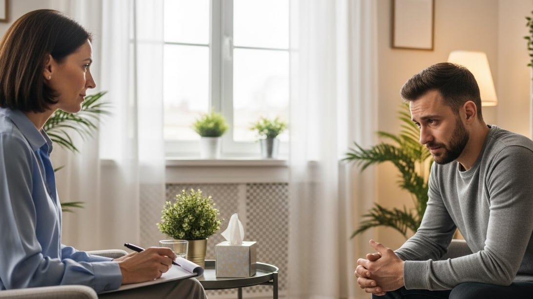 El trabajo en terapia puede ayudar a reconectarse con uno mismo y escuchar sentimientos y necesidades (Imagen Ilustrativa Infobae)