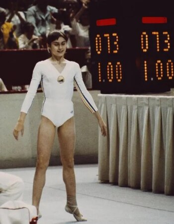 Nadia Comăneci 10 olimpico
