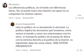 Muchas personas dieron su punto frente a la situación y concluyeron que lo mejor era la separación - crédito captura de pantalla / asimepaso_oficial