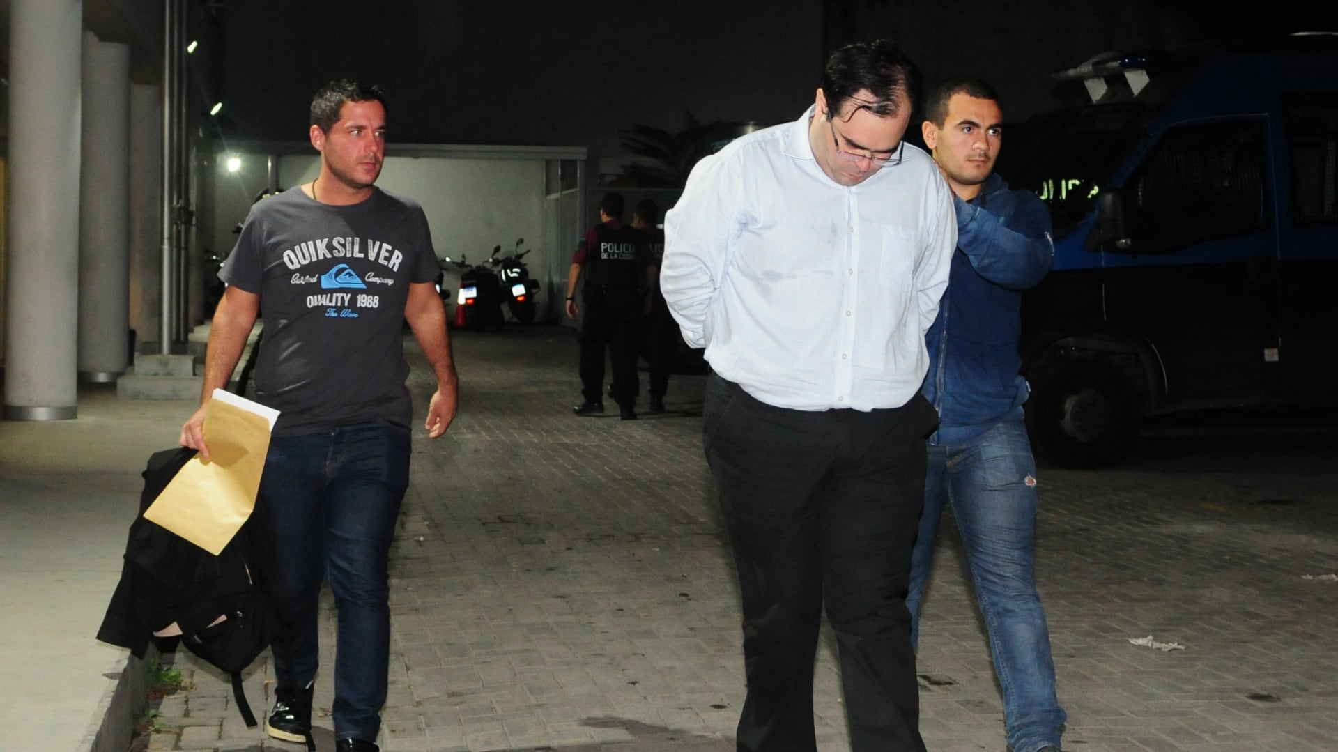 Carozzino tras ser detenido en 2018 (Maximiliano Luna)
