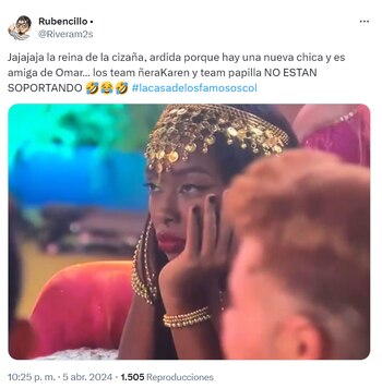 Karen Sevillano se mostró en