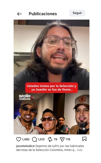 Sergio Jácome y sus críticas a Juan Fernando Quintero
