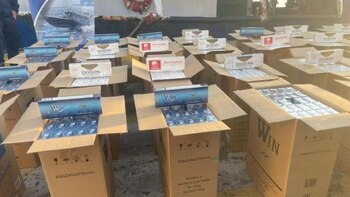 Incautaron enorme cargamento de cigarrillos