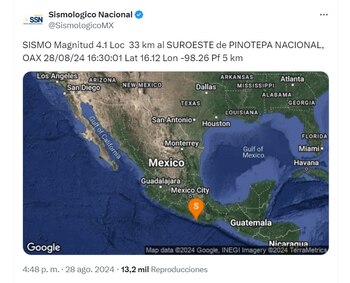 sismo méxico hoy 28 agosto