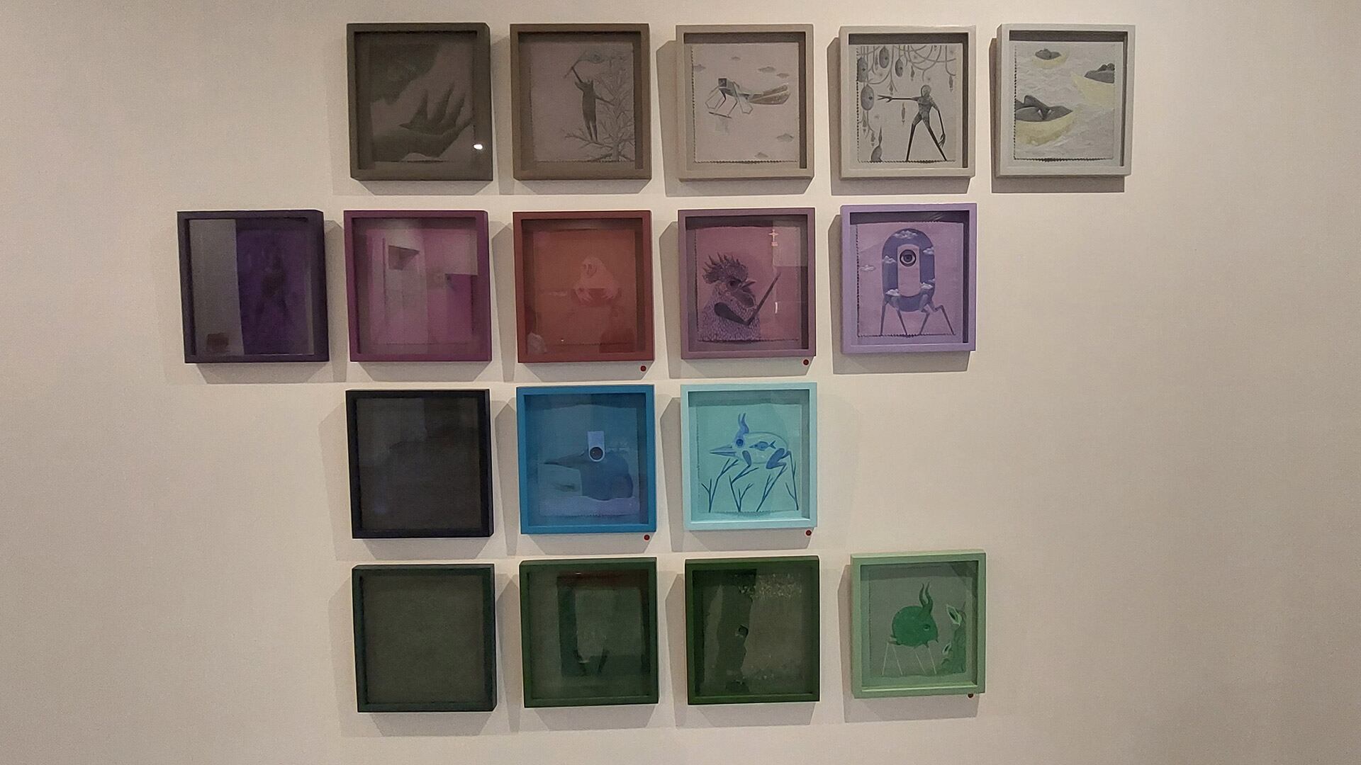 Usando un muestrario de telas, Mauricio Molina propuso un viaje entre lo natural y lo fantástico