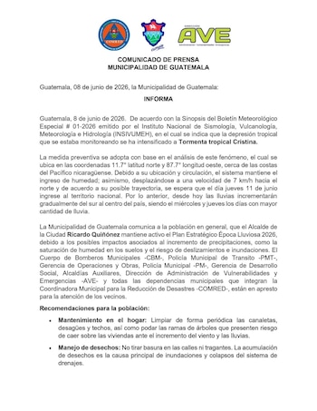 Las autoridades difundieron medidas domésticas para bajar riesgos en casas y calles. También fijaron un protocolo que prioriza salir a zonas protegidas si la situación se complica.