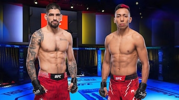Gastón Bolaños y Kevin Borjas afrontan una jornada clave en UFC Vegas 119 con la misión de volver a ganar. Crédito: Imagen Composición Infobae.