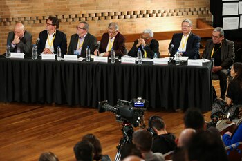 Durante las audiencias que se