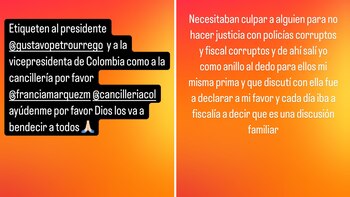 Jenny Ibáñez dirigió un mensaje