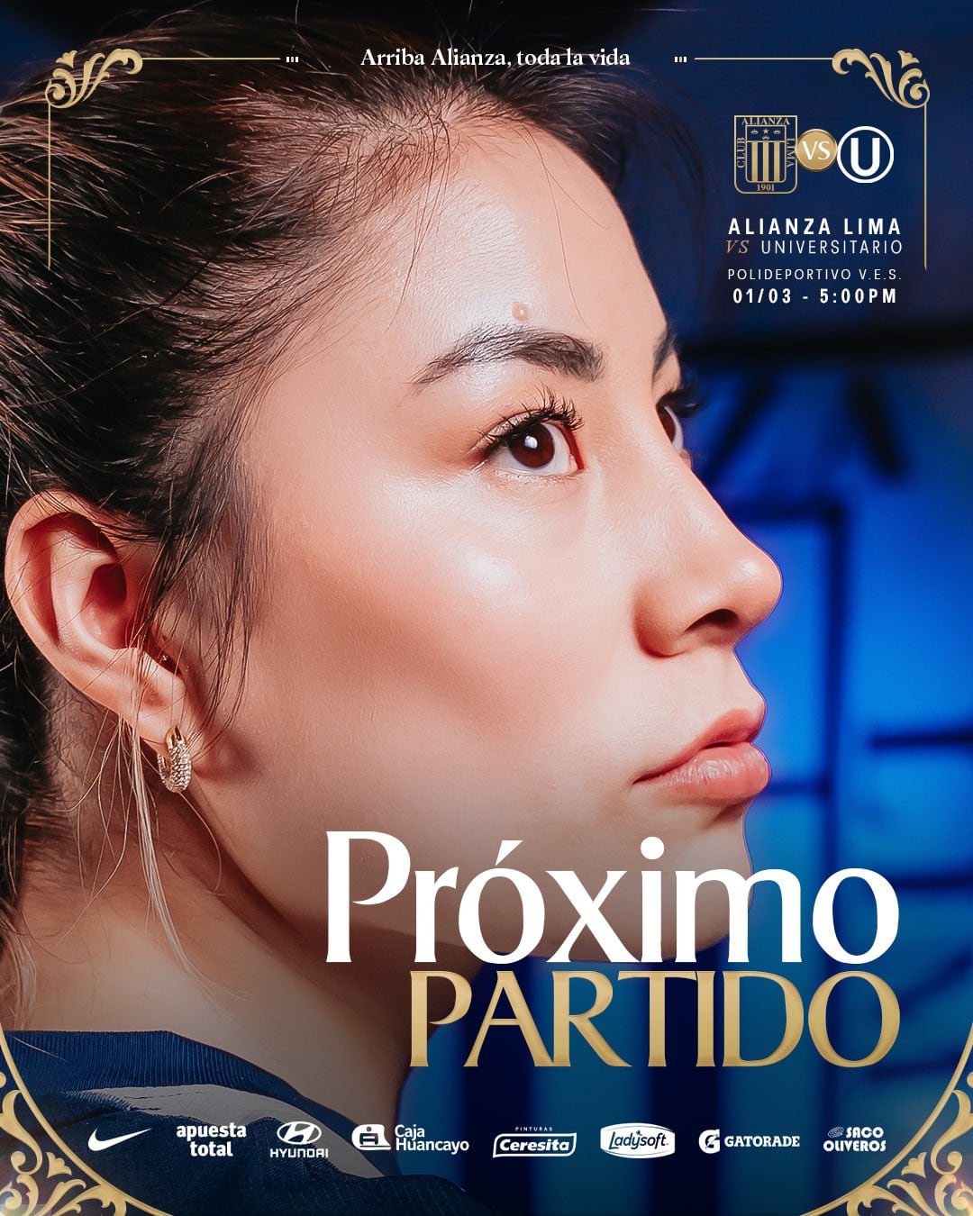 Cronograma Alianza Lima x Universitario na Liga Peruana de Voleibol 2025/26