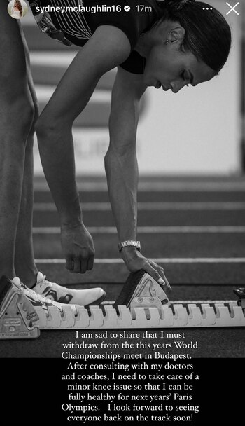 The Sydney McLaughlin-Levrone announcement.