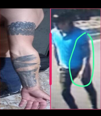 El tatuaje del detenido permitió
