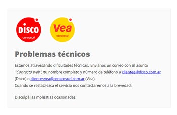 El mensaje que aparece a