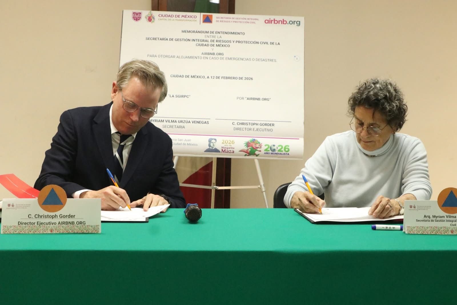 El acuerdo busca mejorar la capacidad de respuesta ante desastres naturales. Foto: (Gobierno de la CDMX)