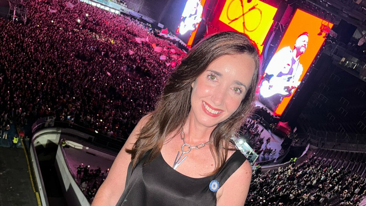 Victoria Villarruel disfrutó del tercer show de Los Piojos en La Plata