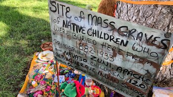 Un monumento improvisado en memoria