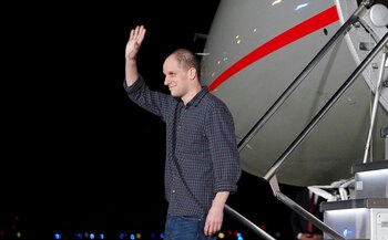 Evan Gershkovich llega a Estados Unidos en agosto de este año (REUTERS/Nathan Howard)