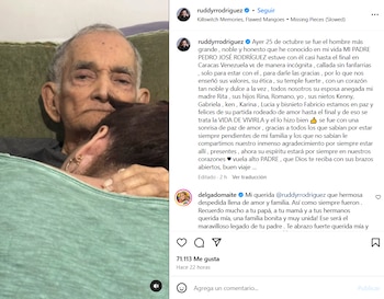 Con sentido mensaje Ruddy Rodríguez