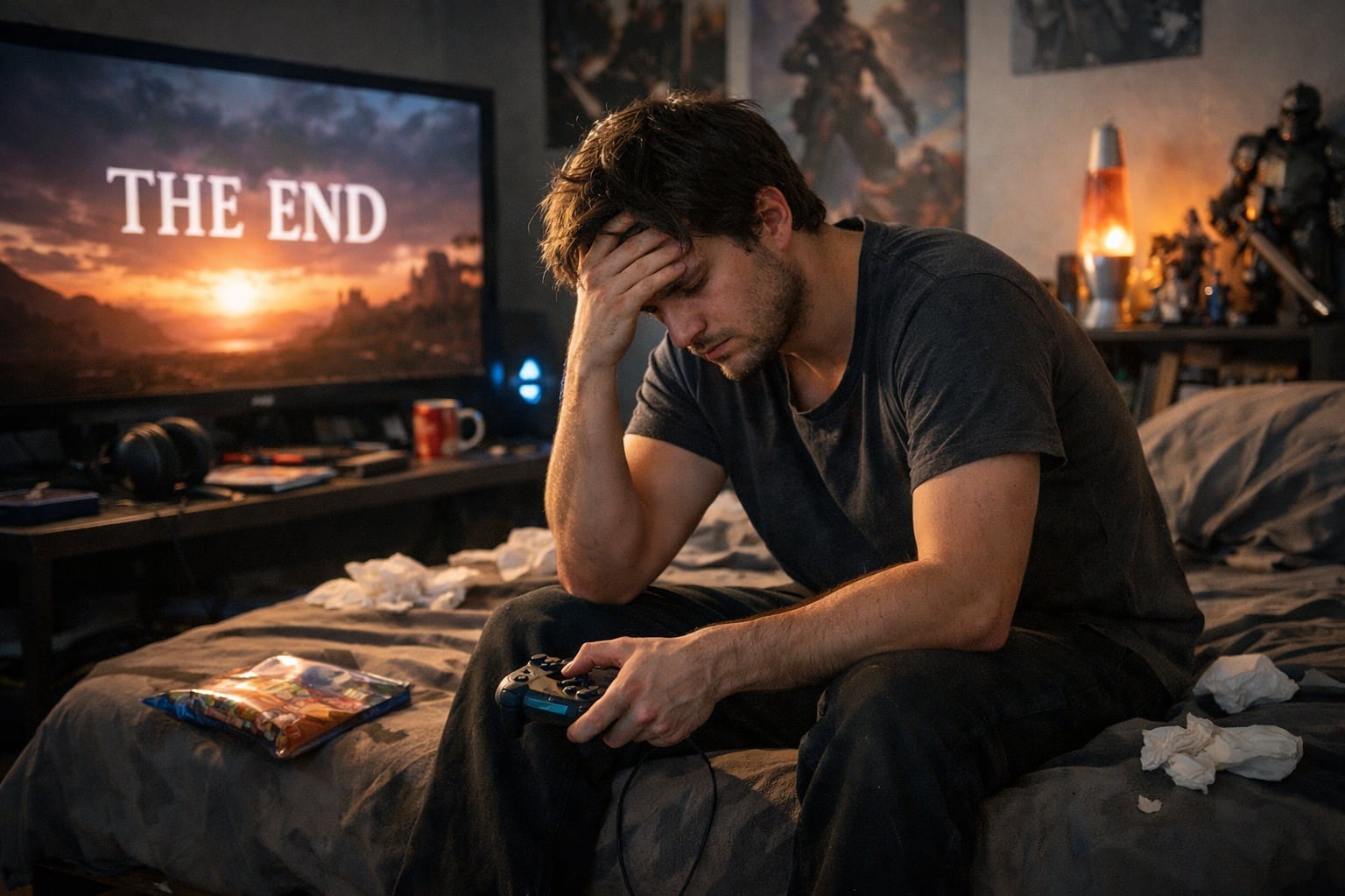 La depresión postjuego describe el vacío y tristeza que sienten los gamers tras finalizar un videojuego absorbente, según un estudio polaco. (Imagen Ilustrativa Infobae)