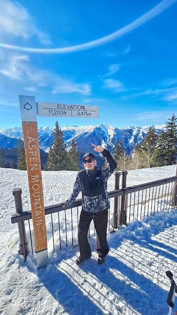 Maia Chacra en Aspen. (Foto