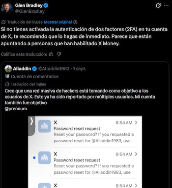Usuarios de X alertan por posible ataque de phishing ante el lanzamiento de X Money para cuentas premium. (X)