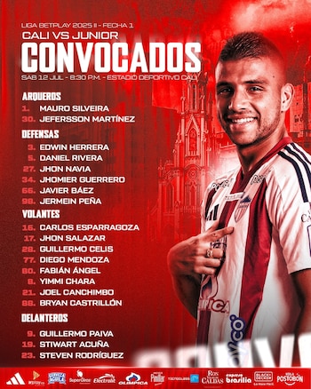Estos son los futbolistas que tendrá el uruguayo Alfredo Arias-crédito @JuniorClubSA/X