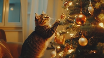 Aunque los árboles navideños naturales