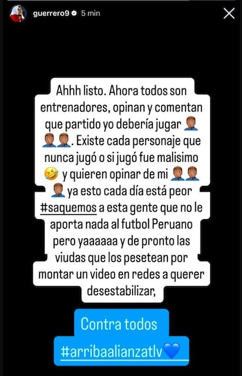 Reimond Manco – Paolo Guerrero – Alianza Lima – Liga 1 – Perú – deportes – 12 agosto