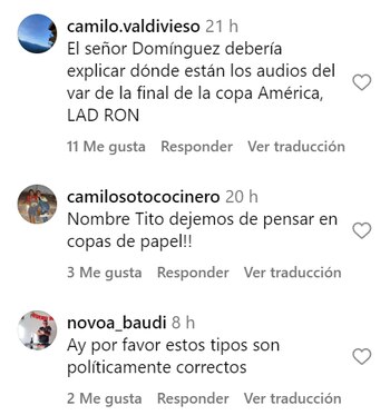 La reacción de los internautas
