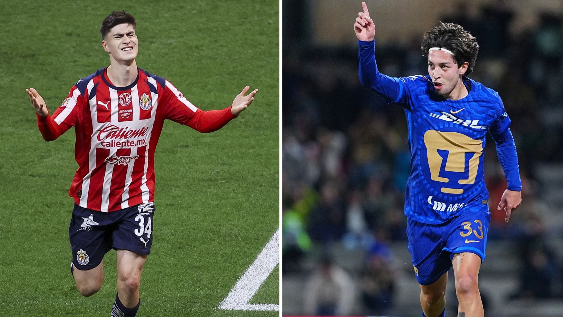 Guadalajara receberá a equipe de Efraín Juárez esta tarde no Akron Stadium (X@Chivas | X@PumasMX)