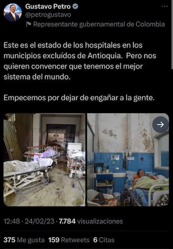 Petro compartió obras inexistentes en