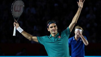 El partido entre Federer y