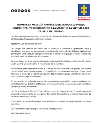 La captura del señalado agresor