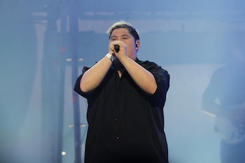 Augusto dio su propio concierto en abril de este año en el Movistar Arena: interpretó una canción junto a Sebastián Yatrá, que el músico compuso especialmente para él