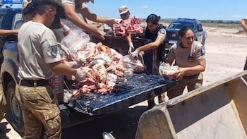 Secuestraron 860 kilos de carne