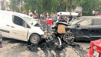 Tras choque en la Texcoco-Lechería