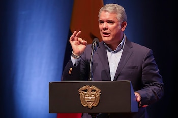 El presidente de Colombia, Iván Duque, busca que un millón de ciudadanos de Venezuela queden regularizados al concluir este año. Foto: EFE/Juan Augusto Cardona