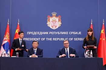 El presidente serbio Aleksandar Vucic