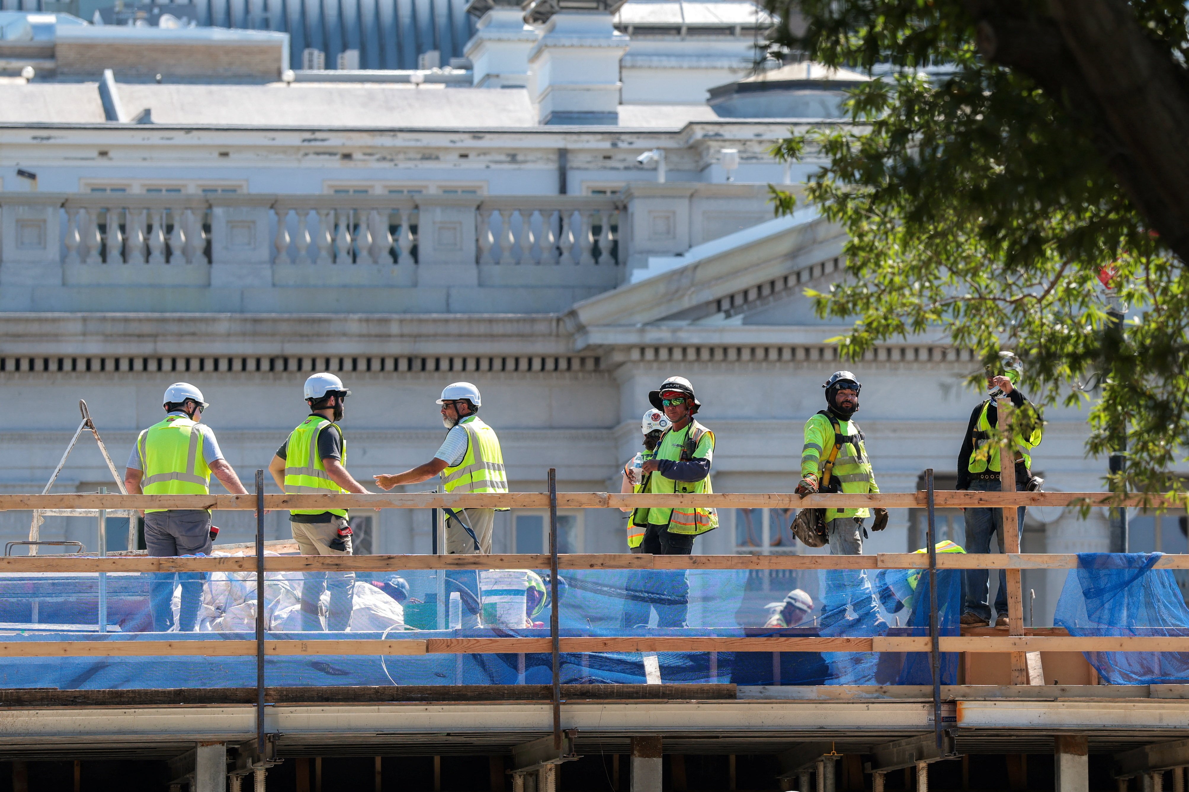 El fallo sobre la Casa Blanca revocó decisiones de tribunales inferiores y frenó, por ahora, la demanda del National Trust for Historic Preservation (REUTERS/Kylie Cooper)