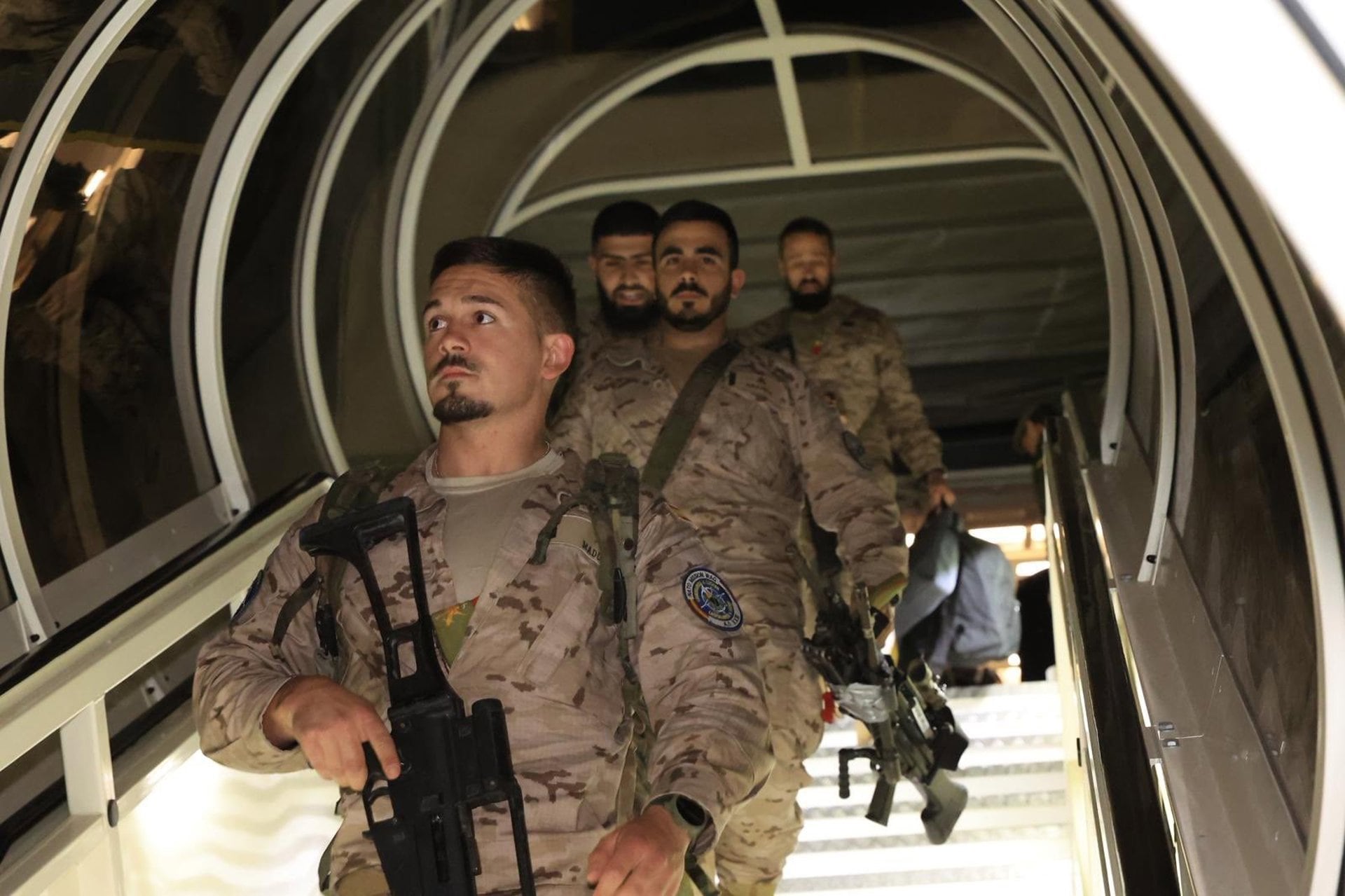 Los 200 militares españoles evacuados de Irak han llegado esta madrugada a la Base Aérea de Torrejón en un vuelo procedente de Turquía, según ha informado el Ministerio de Defensa (Ministerio De Defensa)