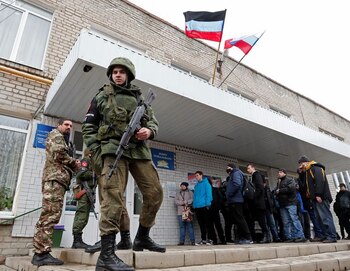 Militantes de la autoproclamada República