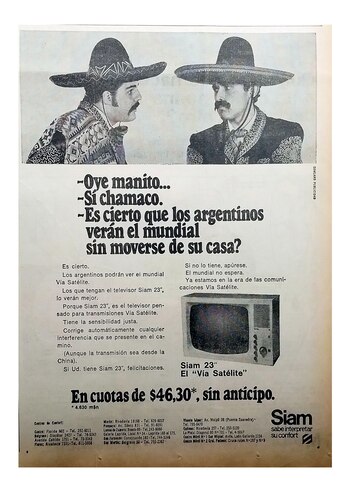 La publicidad de televisores marcada