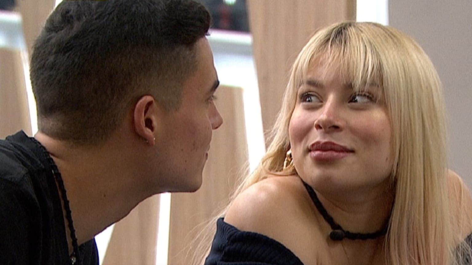 Miguel Bueno y Ornella Sierra protagonizan momento tierno en La casa de los famosos Colombia - crédito canal RCN