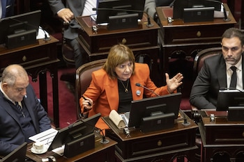 Sesión Ordinaria en el Senado de la Nación el 14 de mayo de 2026 en Buenos Aires, Argentina - Patricia Bullrich