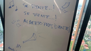 Así recibieron a Alberto Fernández